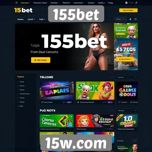 Interface do usuário do site 155bet em detalhe